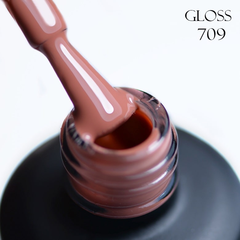 GLOSS Gel Polish 709 (Brown terracotta), 11ml