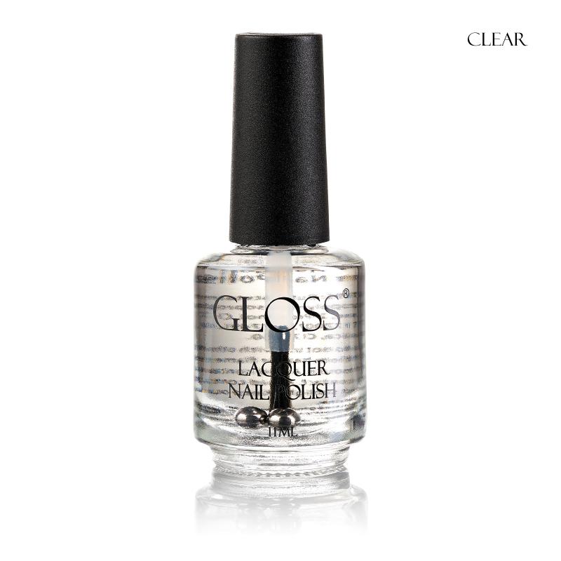 GLOSS Nail Polish Lacquer - Clear, 11ml