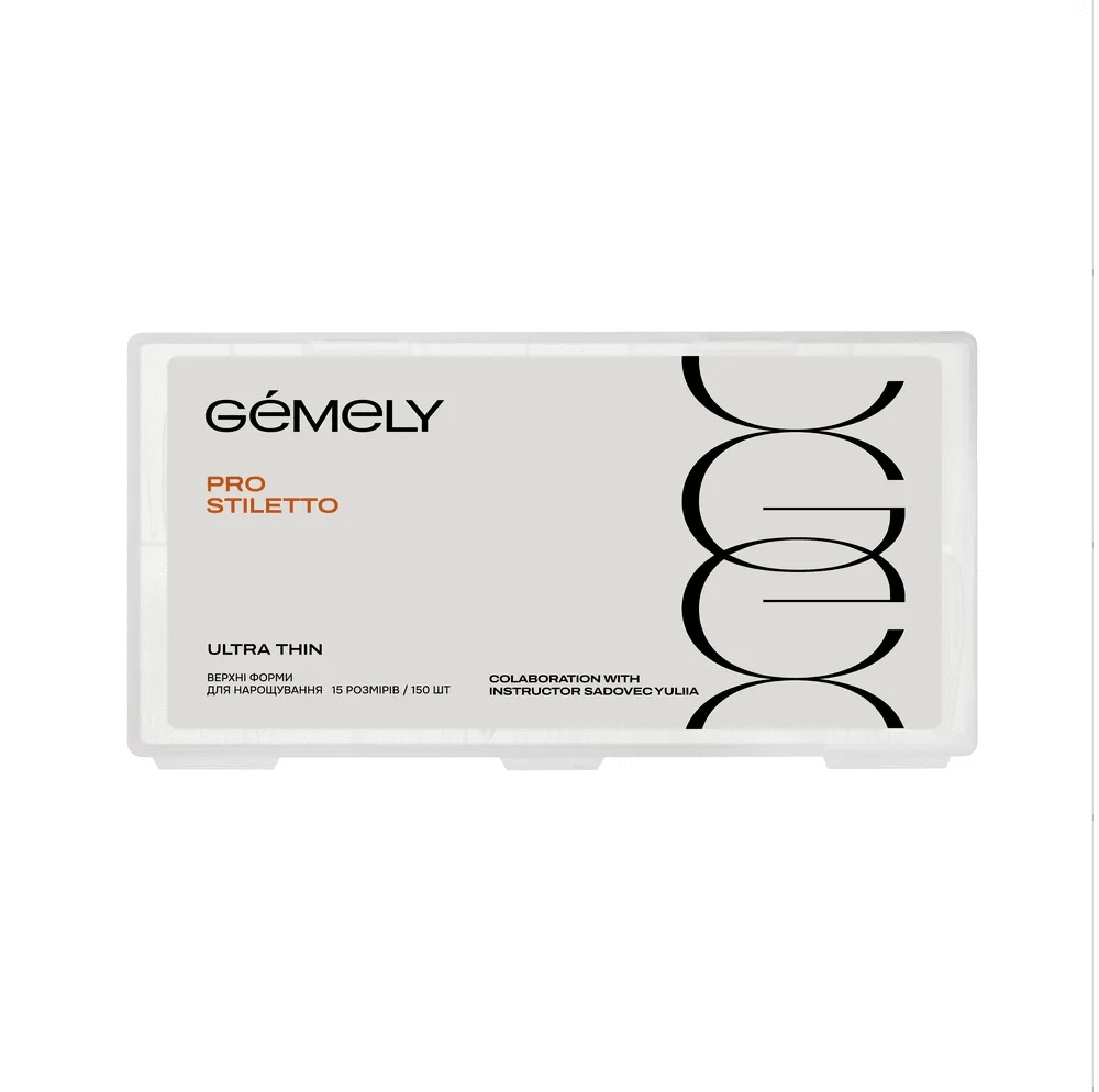 Gemely Dual Forms Stiletto (Ultra thin), 120 pcs - Level Up Beauty Supply
