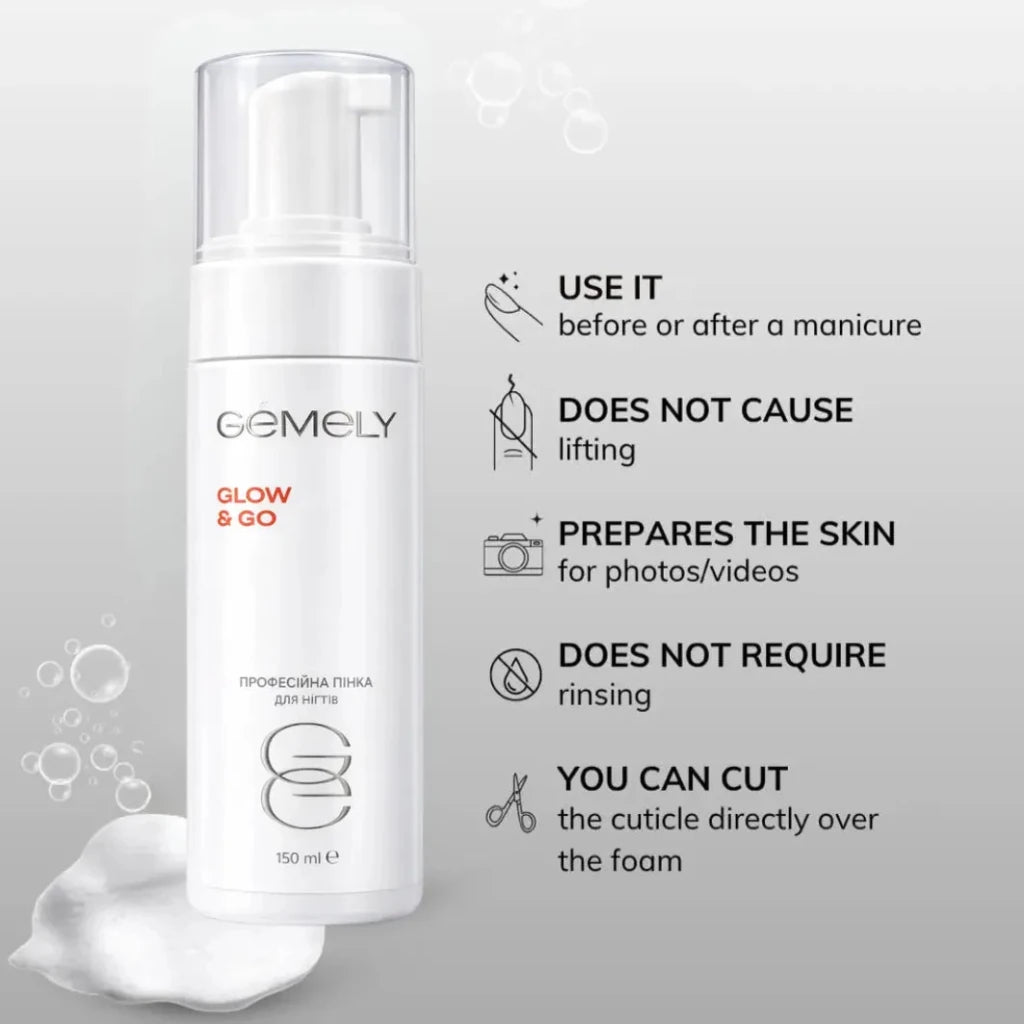 Gemely Foam Glow&Go 150 ml - Level Up Beauty Supply