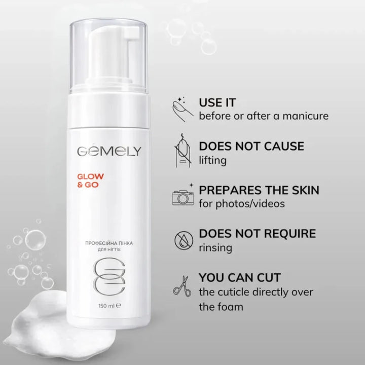 Gemely Foam Glow&Go 150 ml - Level Up Beauty Supply