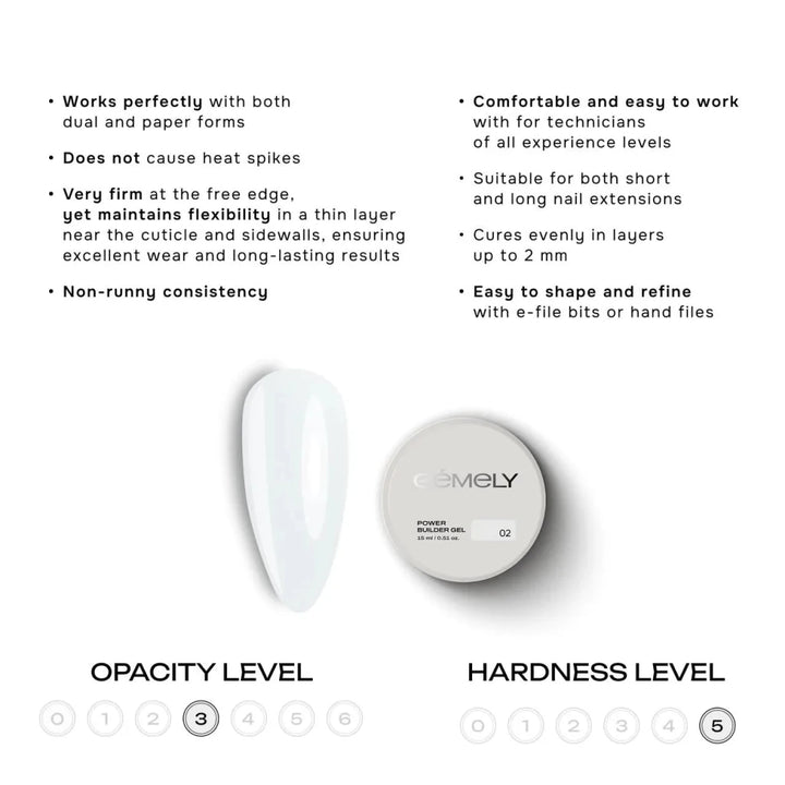 Gemely Power Builder Gel 002 - Level Up Beauty Supply