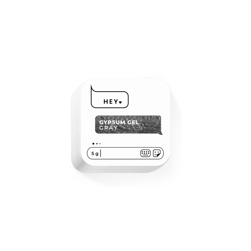 HEYLOVE Gypsum gel Gray, 5g - Level Up Beauty Supply