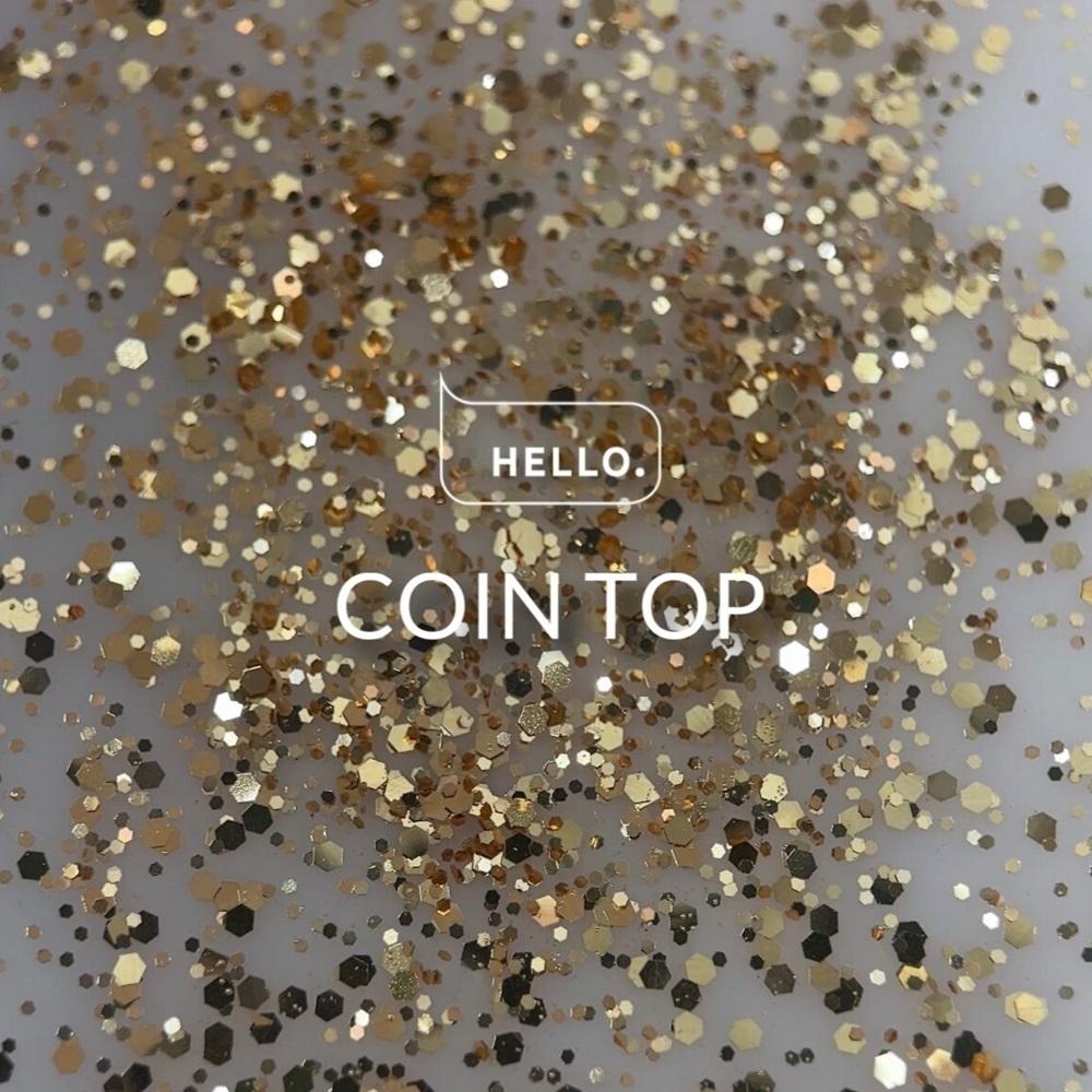 HELLO Top Coat "Gold Coin", 15ml