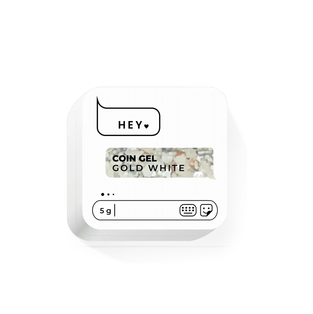 HEYLOVE - Coin Gel Gold White, 5g - Level Up Beauty Supply