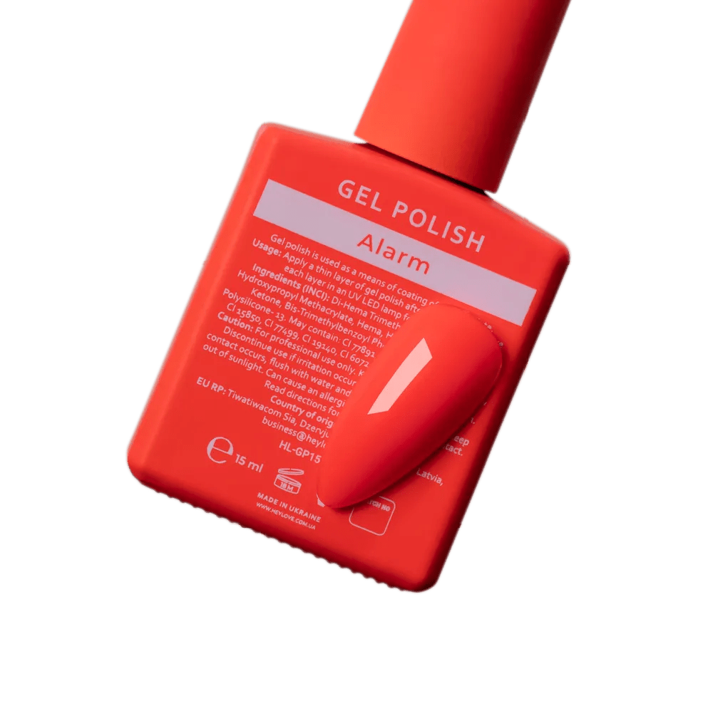 HEYLOVE Gel Polish "Alarm", 15 ml (TPO Free) - Level Up Beauty Supply