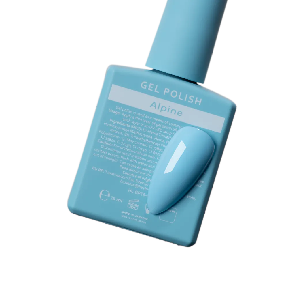 HEYLOVE Gel Polish "Alpine", 15 ml (TPO Free)