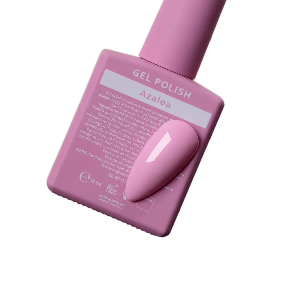 HEYLOVE Gel Polish "Azalea", 15 ml (TPO Free)