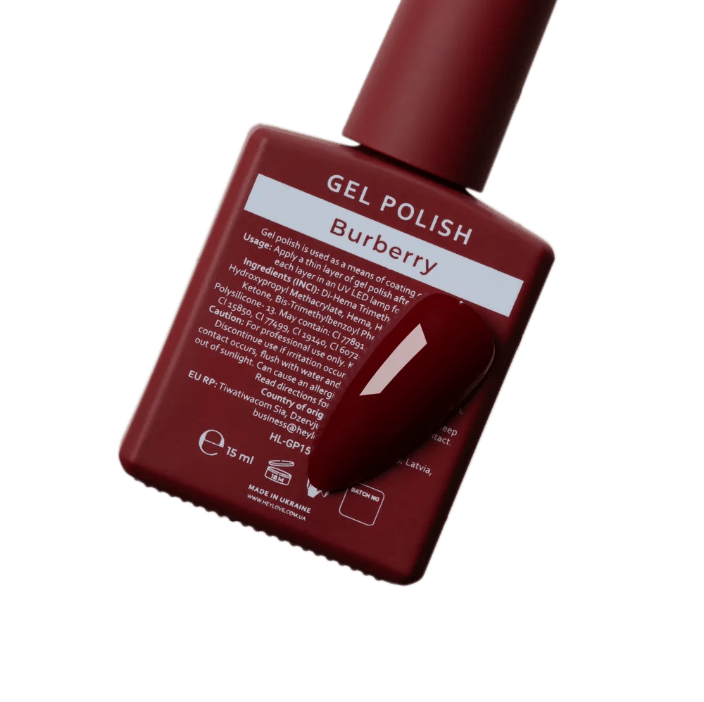 HEYLOVE Gel Polish "Burberry", 15 ml (TPO Free) - Level Up Beauty Supply