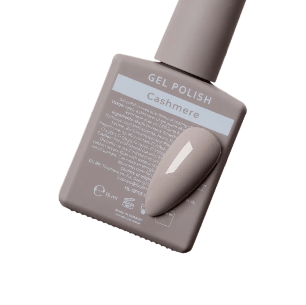 HEYLOVE Gel Polish "Cashmere", 15 ml (TPO Free) - Level Up Beauty Supply