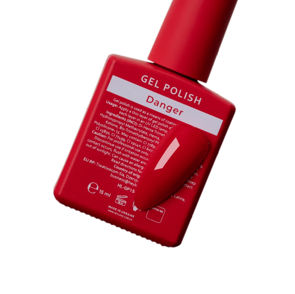 HEYLOVE Gel Polish "Danger", 15 ml (TPO Free) - Level Up Beauty Supply