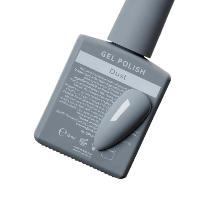 HEYLOVE Gel Polish "Dust", 15 ml (TPO Free)