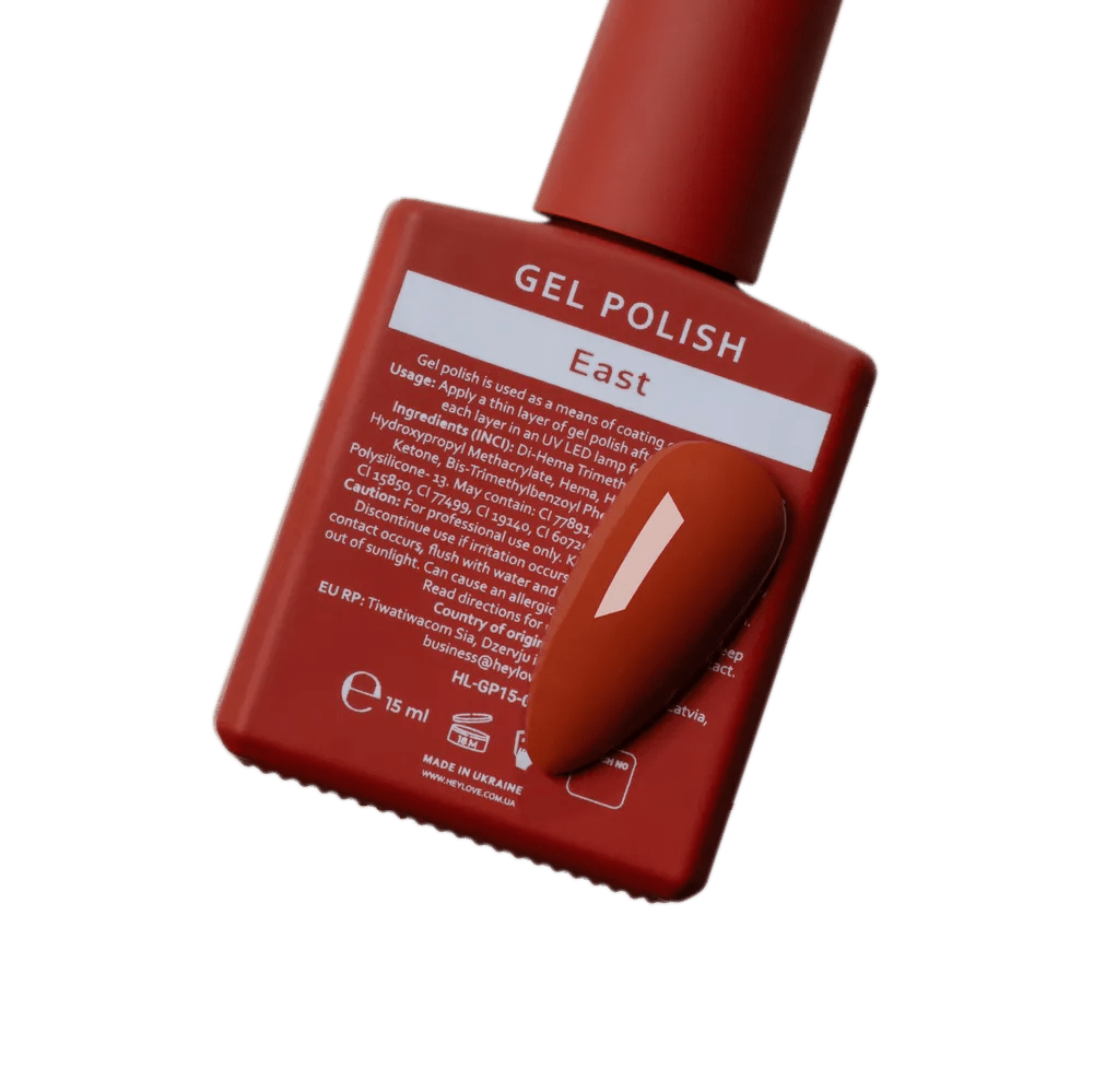 HEYLOVE Gel Polish "East", 15 ml (TPO Free) - Level Up Beauty Supply