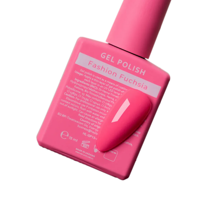 HEYLOVE Gel Polish "Fashion Fuchsia", 15 ml (TPO Free)