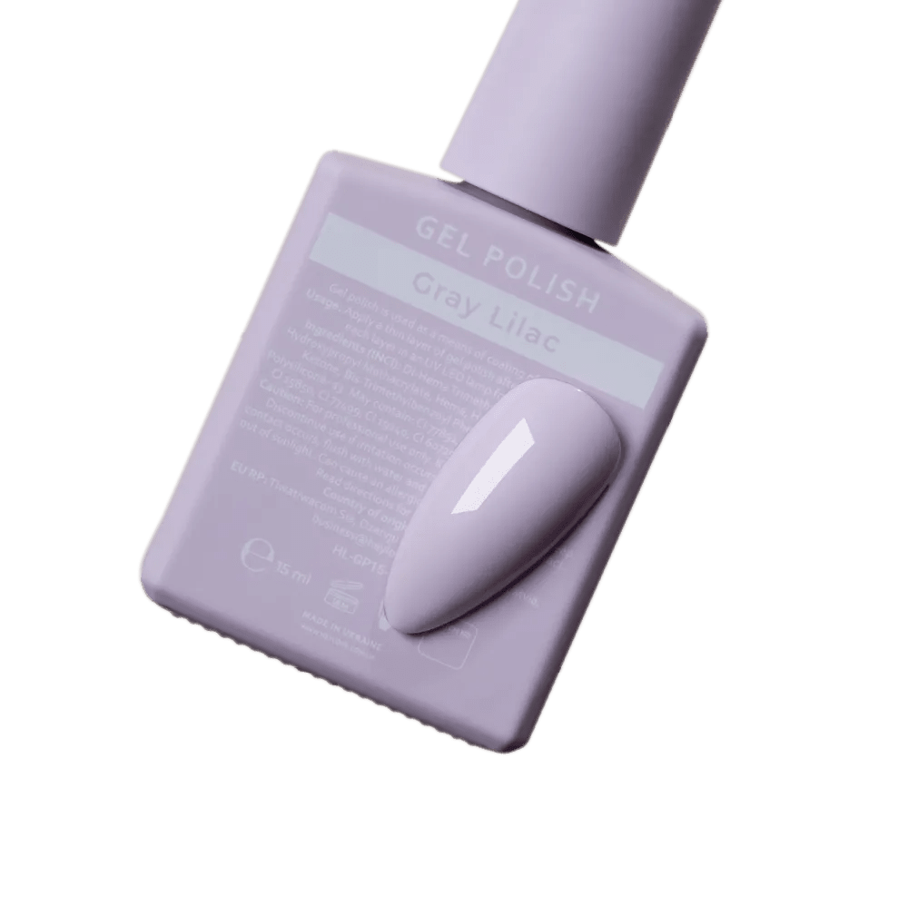 HEYLOVE Gel Polish "Gray Lilac", 15 ml (TPO Free) - Level Up Beauty Supply