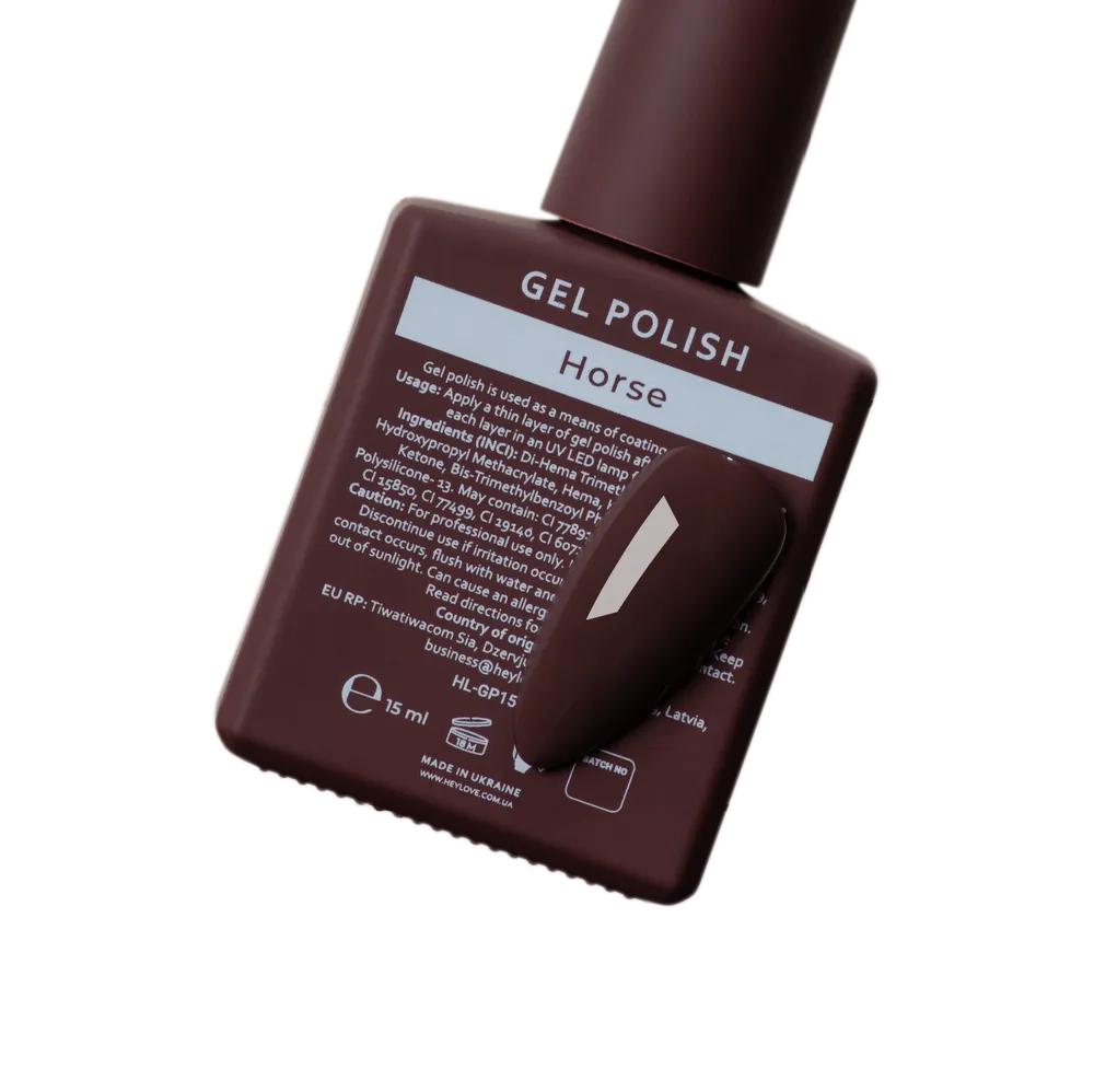 HEYLOVE Gel Polish "Horse", 15 ml (TPO Free)