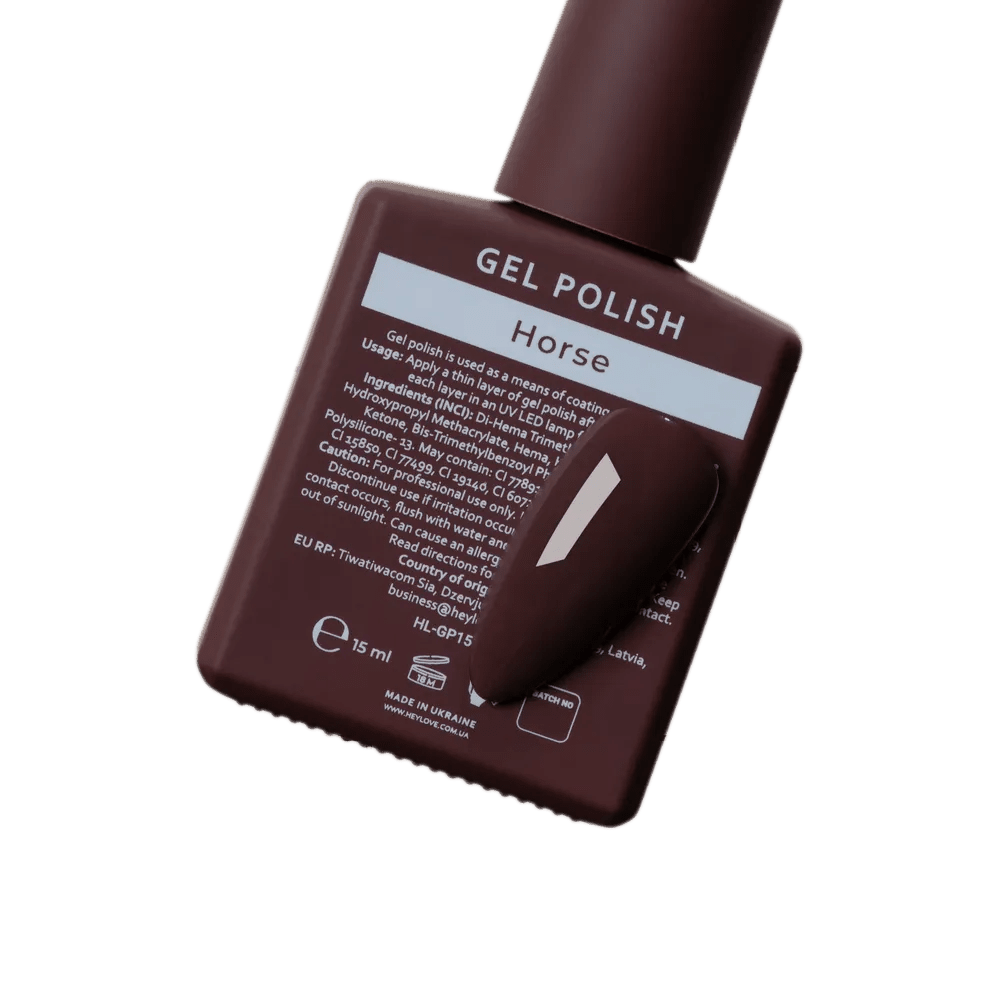 HEYLOVE Gel Polish "Horse", 15 ml (TPO Free) - Level Up Beauty Supply