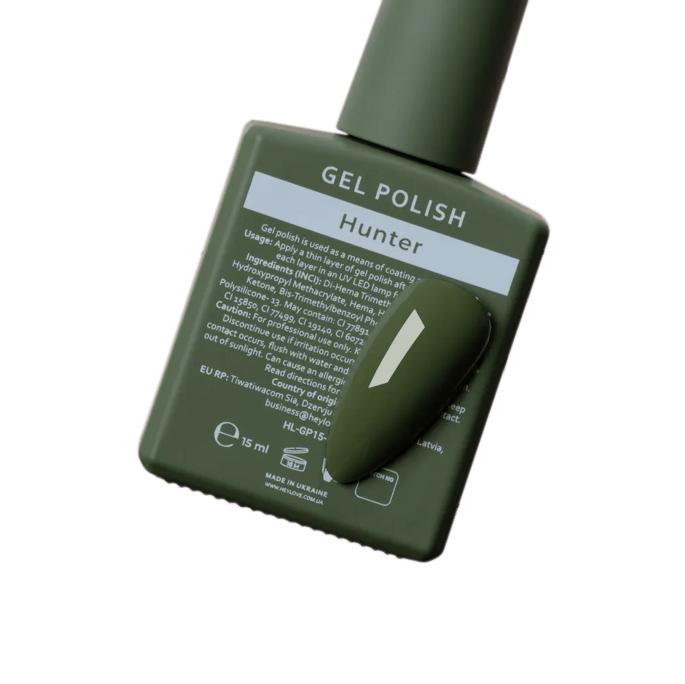 HEYLOVE Gel Polish "Hunter", 15 ml (TPO Free) - Level Up Beauty Supply