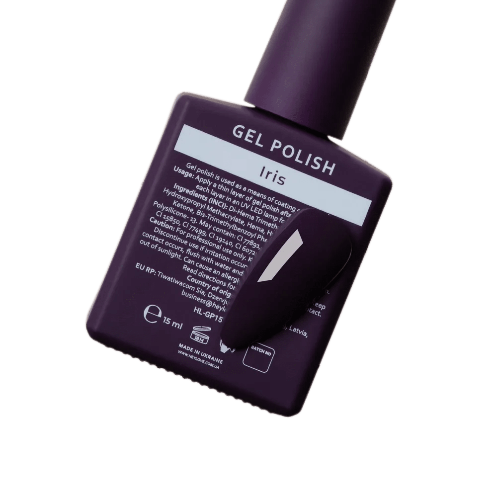 HEYLOVE Gel Polish "Iris", 15 ml (TPO Free) - Level Up Beauty Supply