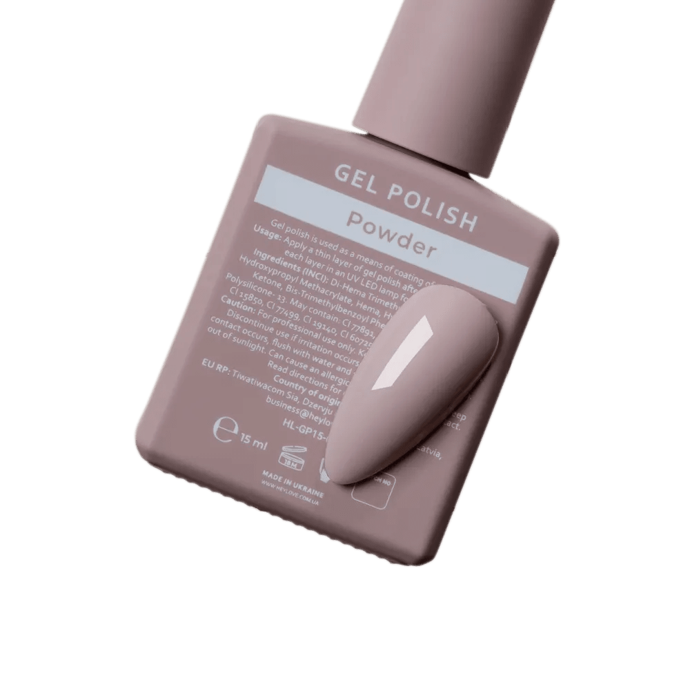 HEYLOVE Gel Polish "Powder", 15 ml (TPO Free) - Level Up Beauty Supply