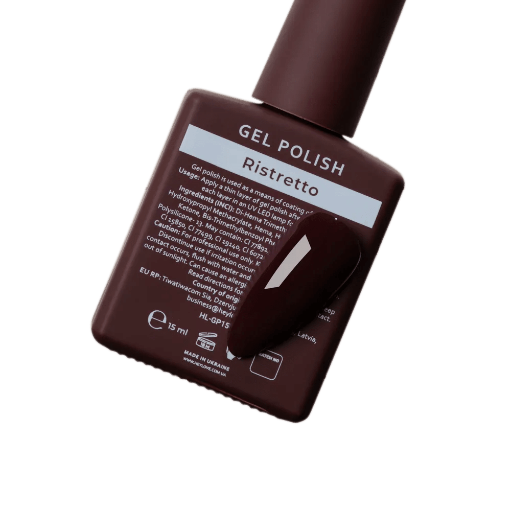 HEYLOVE Gel Polish "Ristretto", 15 ml (TPO Free) - Level Up Beauty Supply