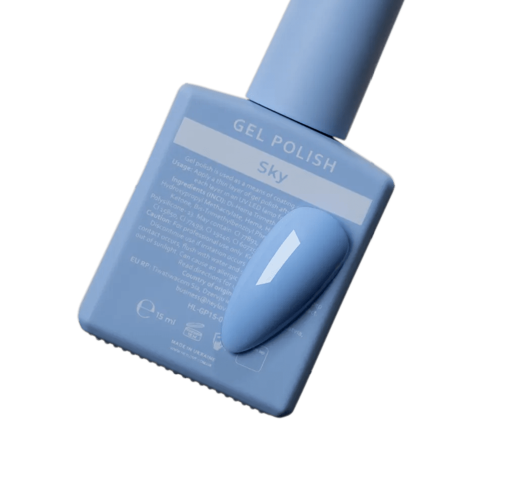 HEYLOVE Gel Polish "Sky", 15 ml (TPO Free) - Level Up Beauty Supply