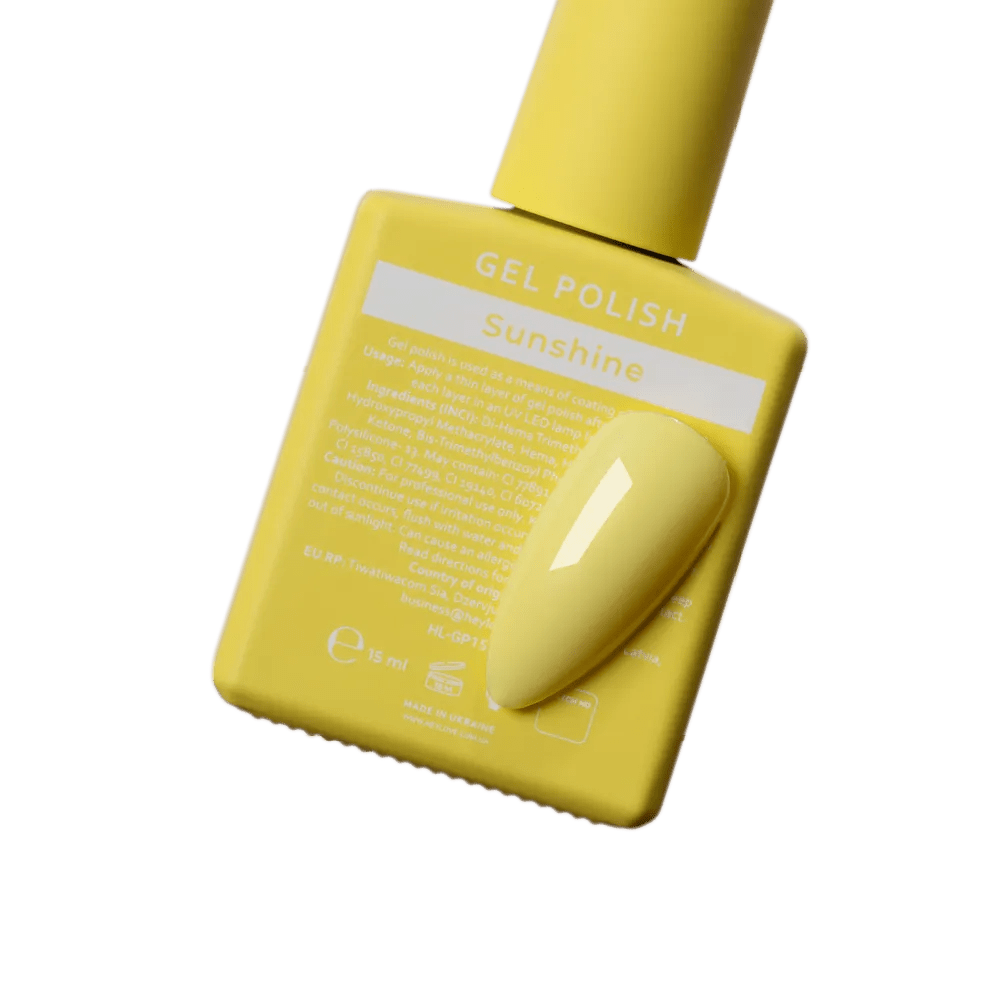 HEYLOVE Gel Polish "Sunshine", 15 ml (TPO Free) - Level Up Beauty Supply