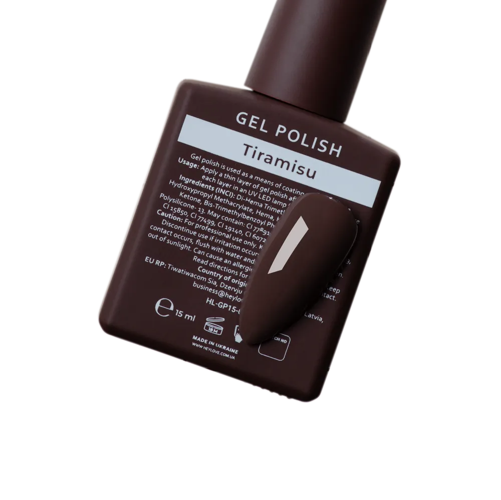 HEYLOVE Gel Polish "Tiramisu", 15 ml (TPO Free)