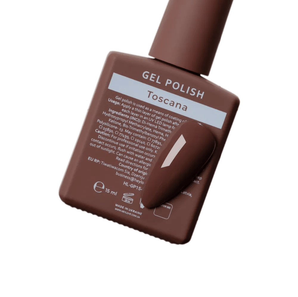HEYLOVE Gel Polish "Toscana", 15 ml (TPO Free) - Level Up Beauty Supply