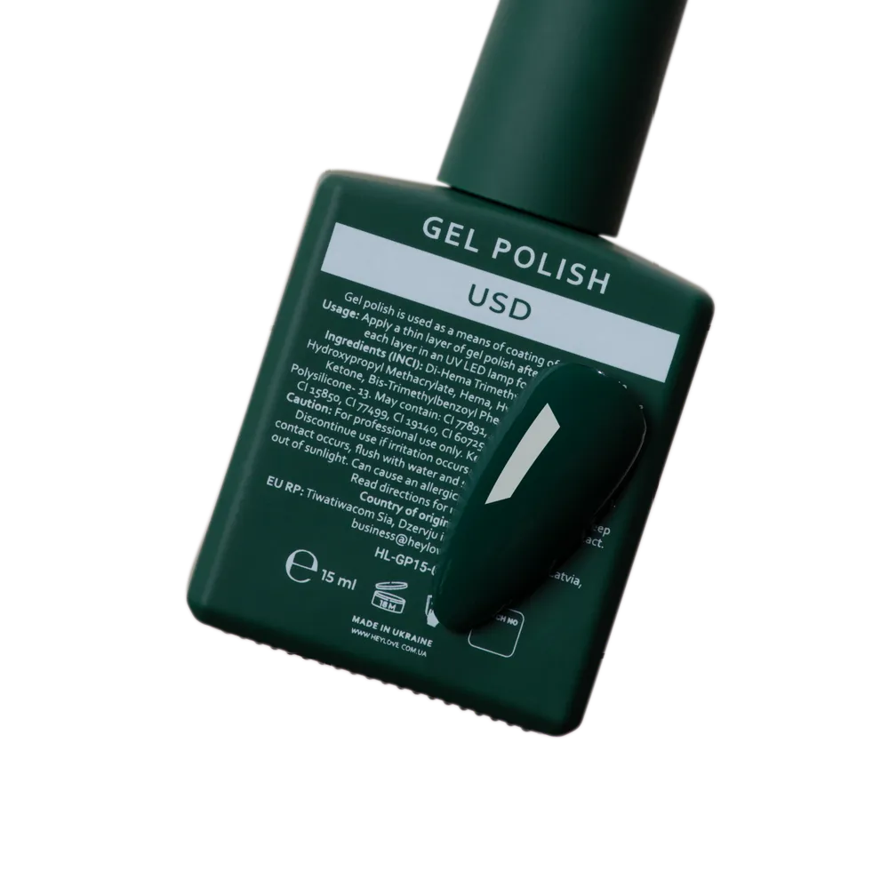 HEYLOVE Gel Polish "USD", 15 ml (TPO Free)
