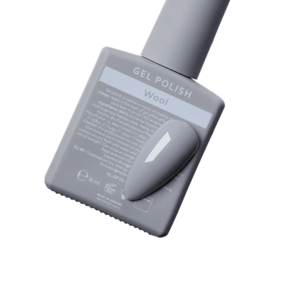 HEYLOVE Gel Polish "Wool", 15 ml (TPO Free) - Level Up Beauty Supply