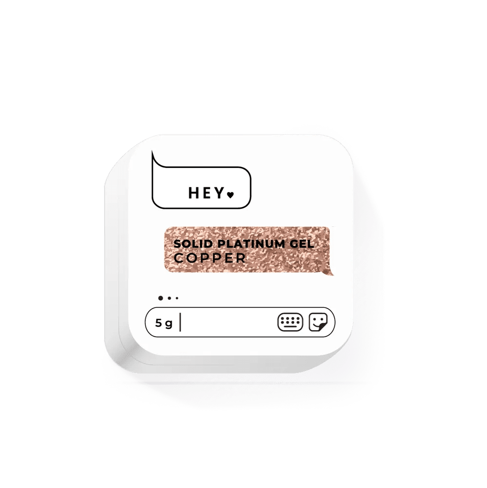 HEYLOVE Solid Platinum Gel Paint Copper, 5g - Level Up Beauty Supply