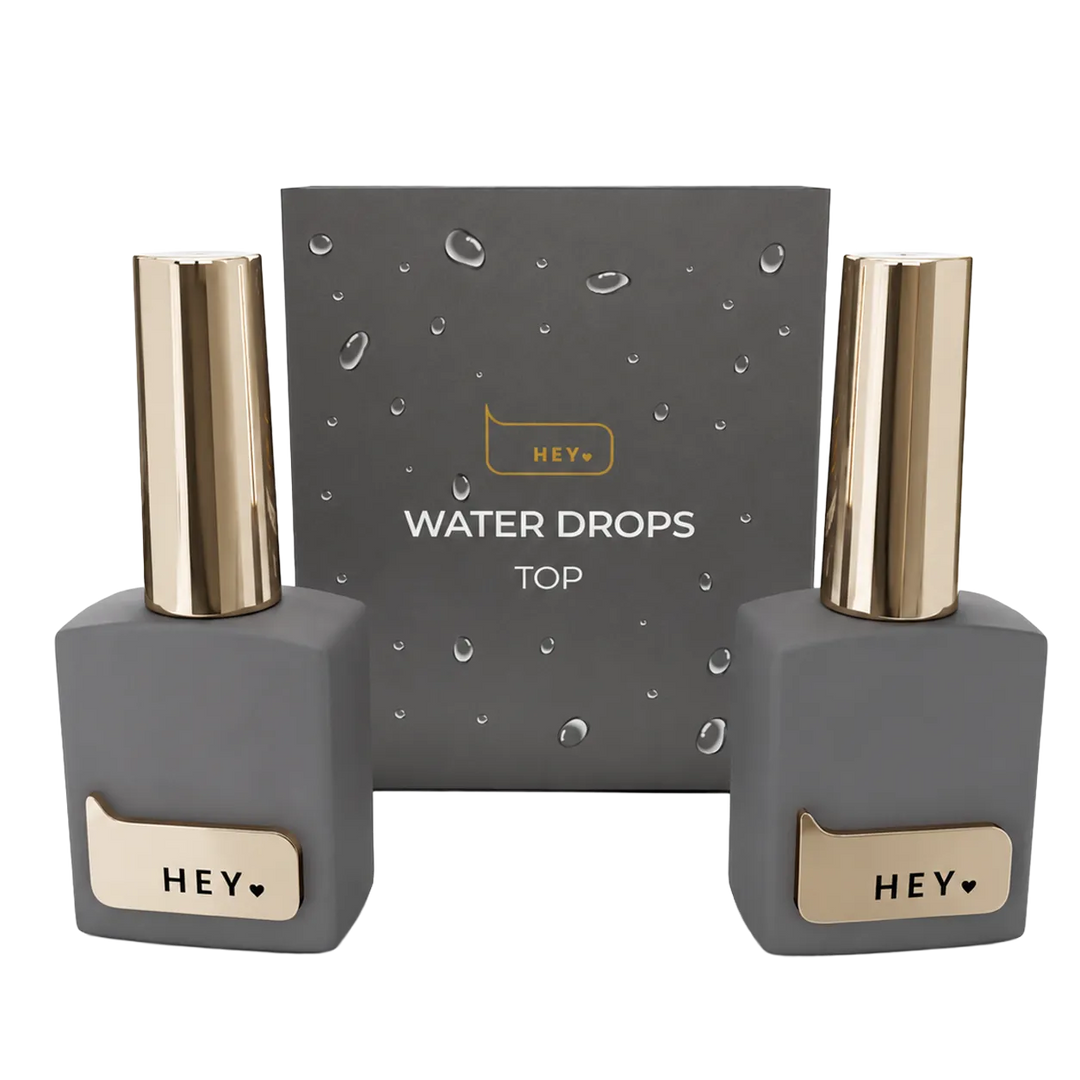 HEYLOVE - Top coat "Water Drops", 2 x 15ml