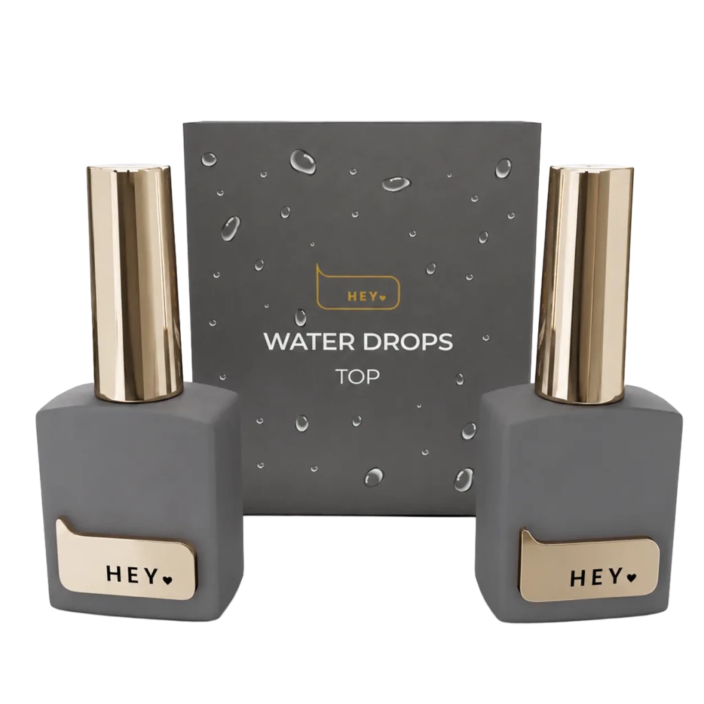 HEYLOVE - Top coat "Water Drops", 2 x 15ml - Level Up Beauty Supply