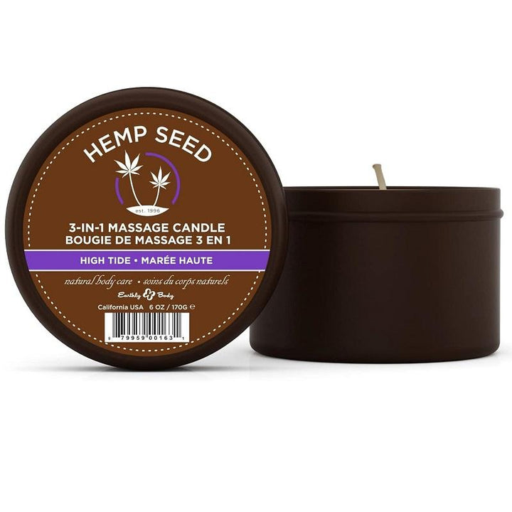 Hemp Seed 3-in-1 Massage Candle  High Tide, 6oz / 170g