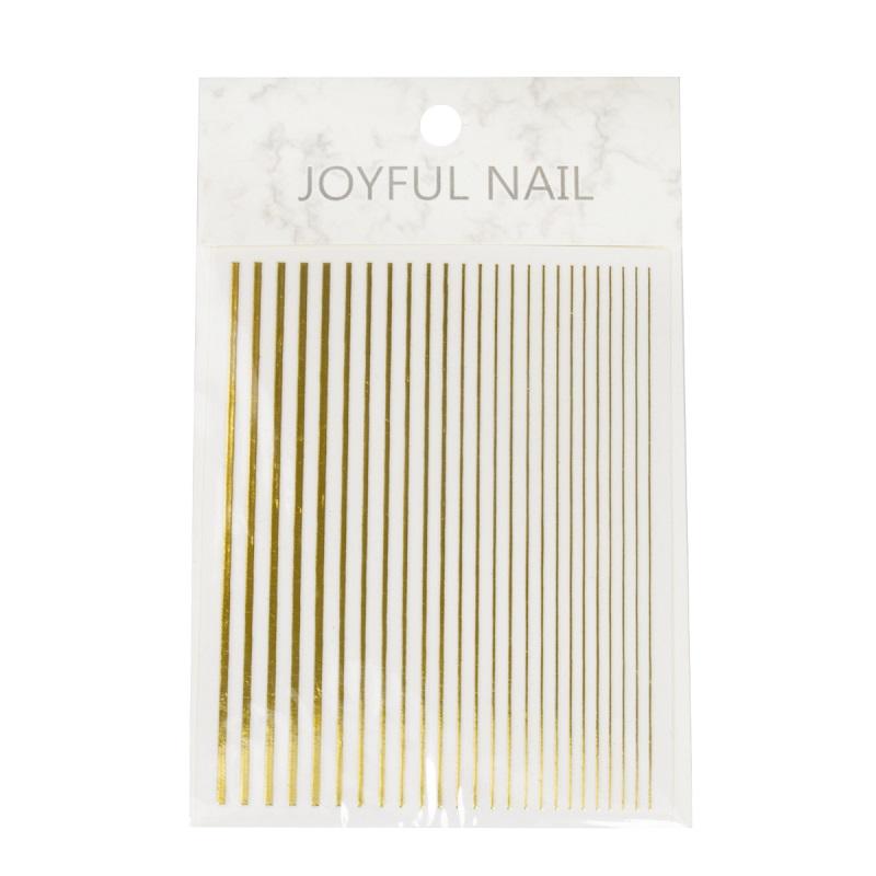 Joyful Nail Flexible stickers, Gold - Level Up Beauty Supply