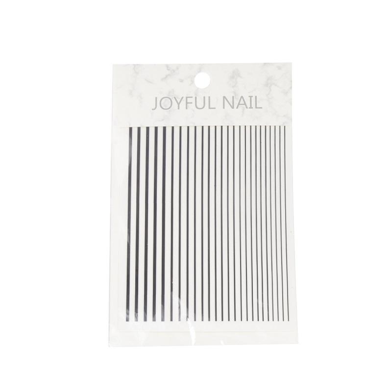 Joyful Nail Flexible stickers, Silver - Level Up Beauty Supply