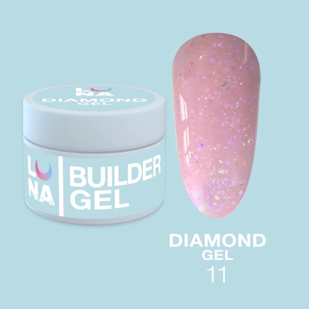 LUNAmoon Builder Gel Diamond 11, 15ml - Level Up Beauty Supply