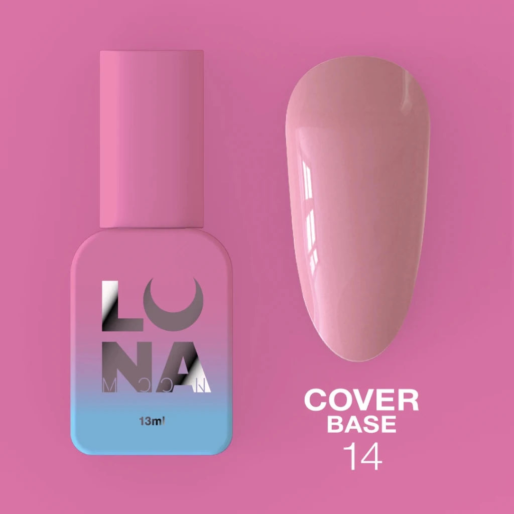 LUNAmoon Camouflage Cover Base 14, 13ml - Level Up Beauty Supply