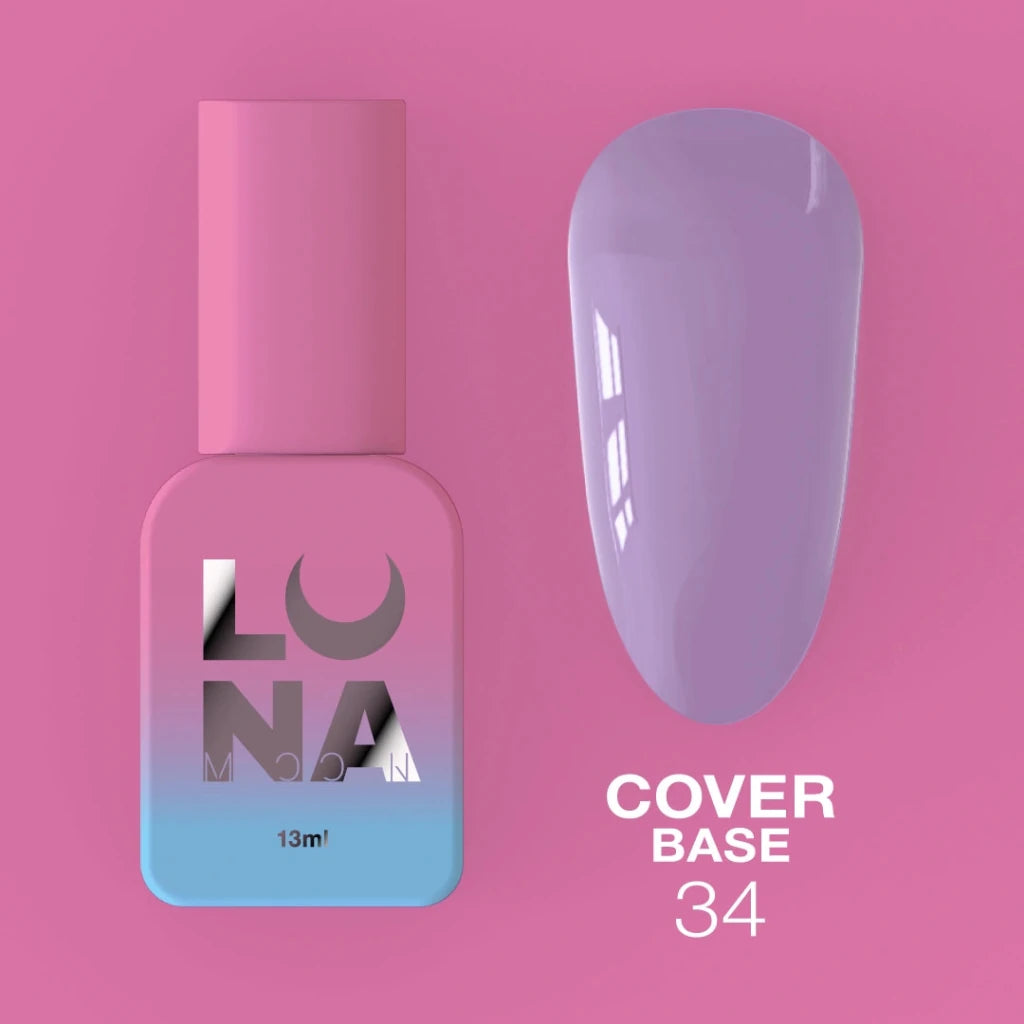 LUNAmoon Camouflage Cover Base 34, 13ml - Level Up Beauty Supply