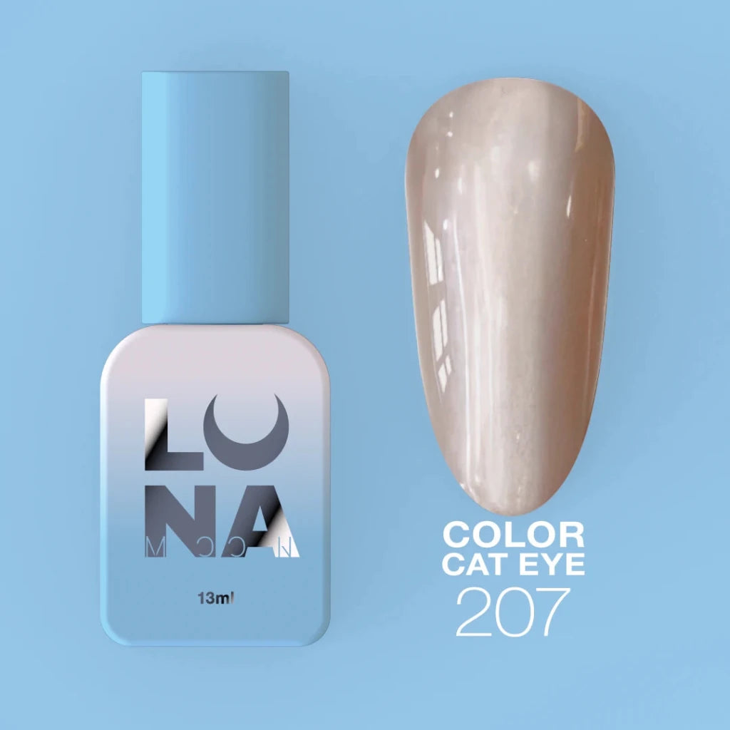 LUNAmoon Colour Gel Polish Cat Eye 207, 13ml - Level Up Beauty Supply