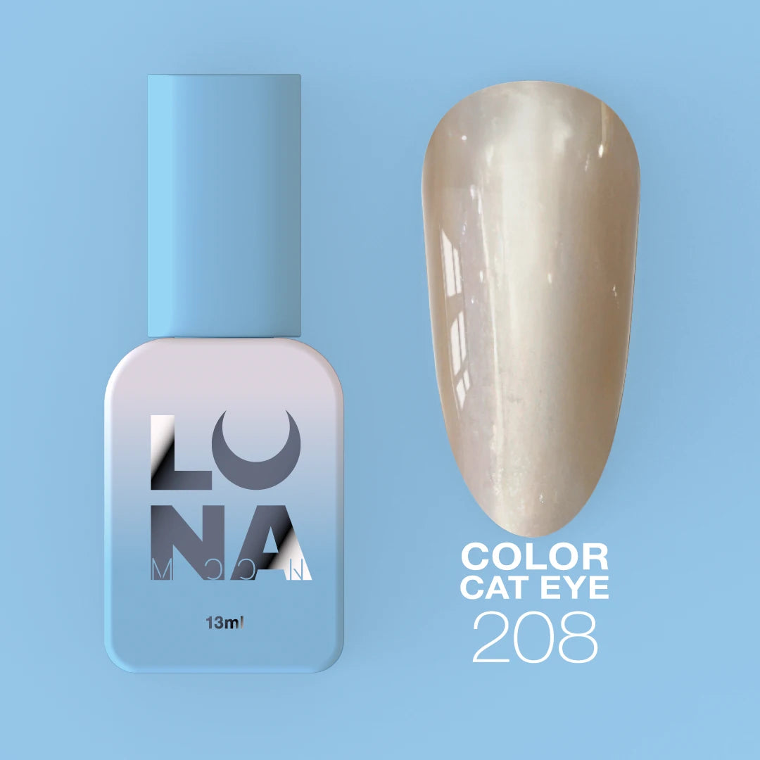 LUNAmoon Colour Gel Polish Cat Eye #208, 13ml