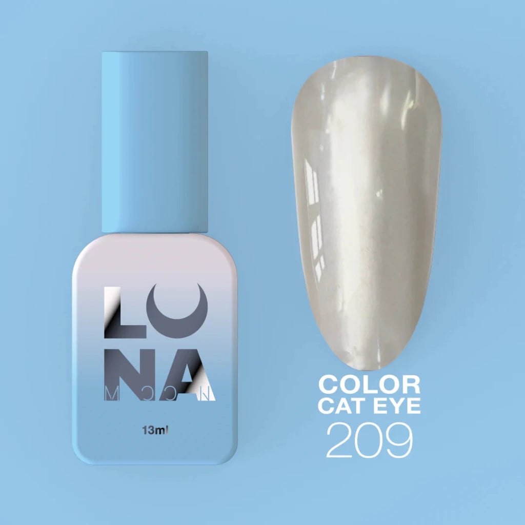 LUNAmoon Colour Gel Polish Cat Eye 209, 13ml - Level Up Beauty Supply