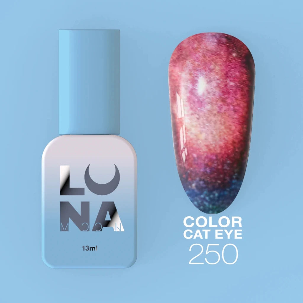 LUNAmoon Colour Gel Polish Cat Eye 250, 13ml - Level Up Beauty Supply