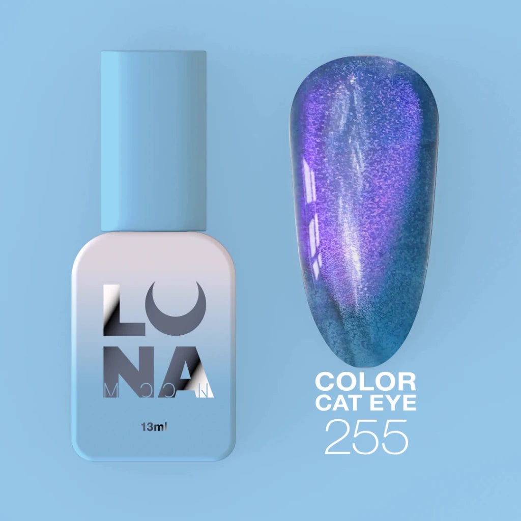 LUNAmoon Colour Gel Polish Cat Eye 255, 13ml - Level Up Beauty Supply