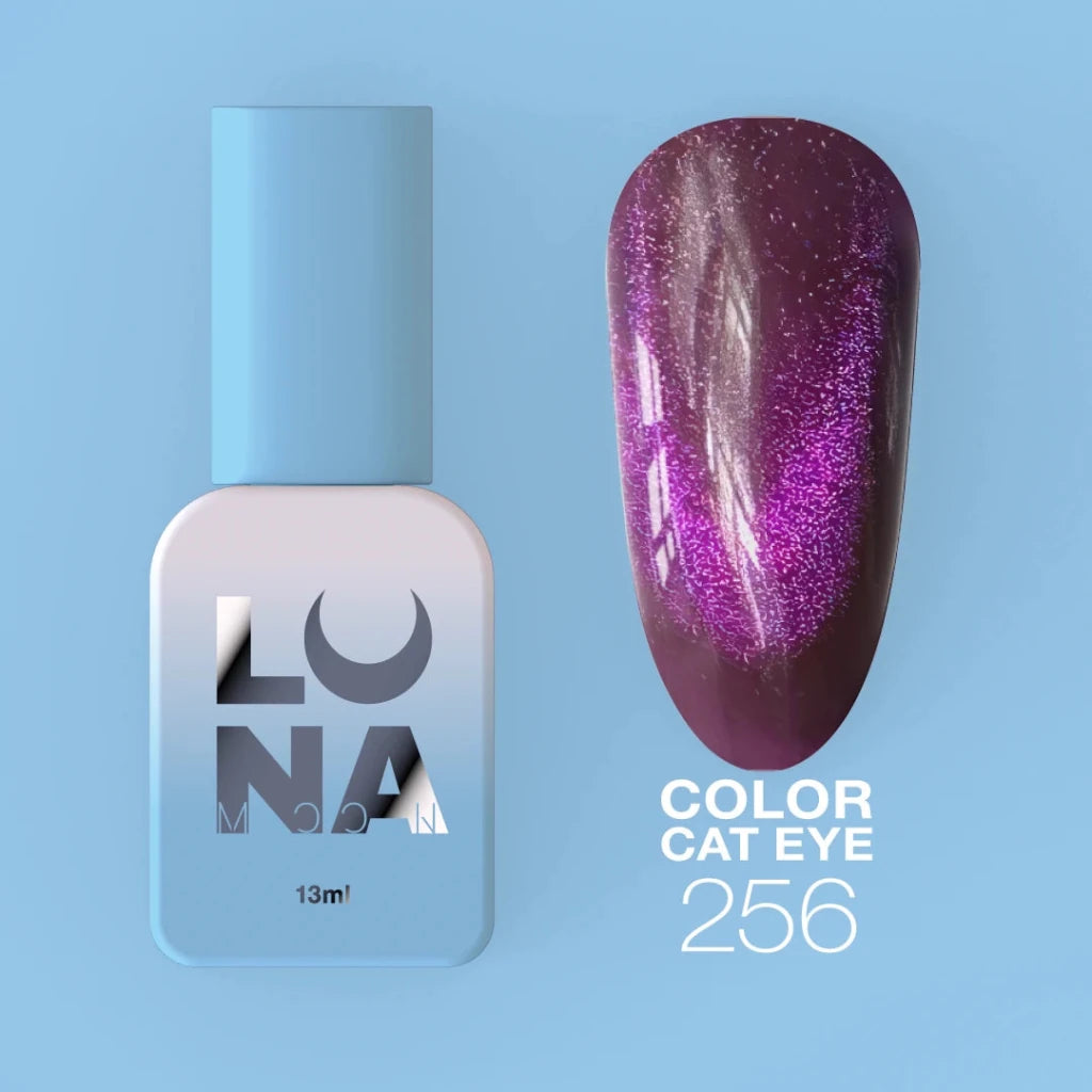 LUNAmoon Colour Gel Polish Cat Eye 256, 13ml - Level Up Beauty Supply