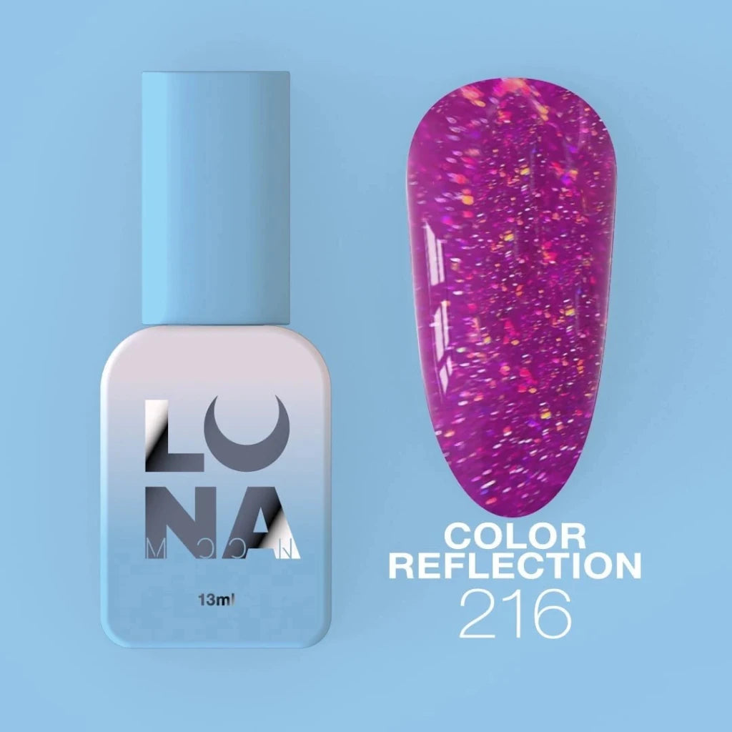 LUNAmoon Colour Gel Polish Reflection 216, 13ml - Level Up Beauty Supply
