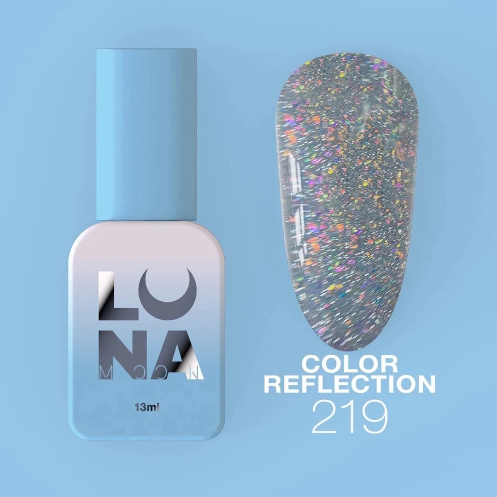 LUNAmoon Colour Gel Polish Reflection 219, 13ml - Level Up Beauty Supply
