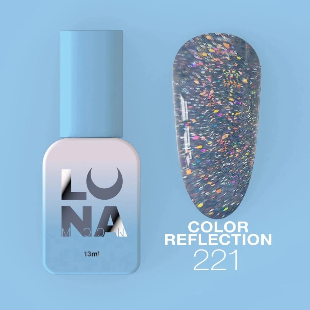 LUNAmoon Colour Gel Polish Reflection 221, 13ml - Level Up Beauty Supply
