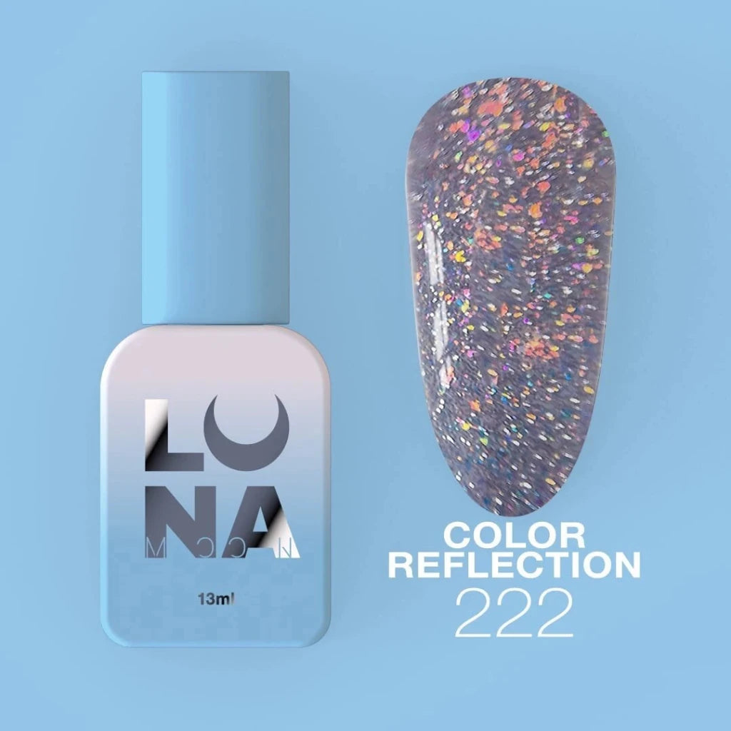 LUNAmoon Colour Gel Polish Reflection 222, 13ml - Level Up Beauty Supply
